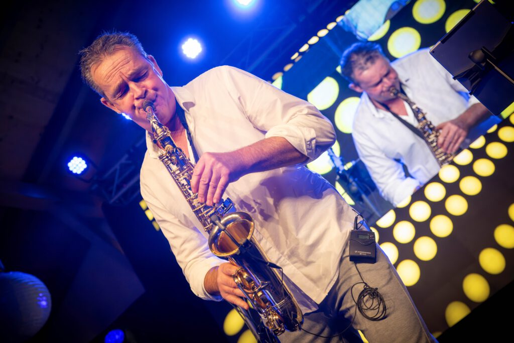 Saxophonist Greg Oji
