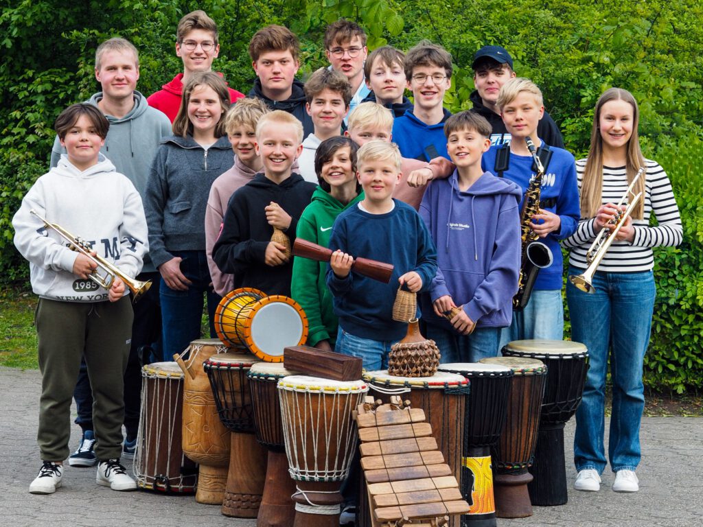 KPANLOGO – Home Is Africa, Trommelgruppe und Bläserensemble der Musikschule Wolbeck e.V.